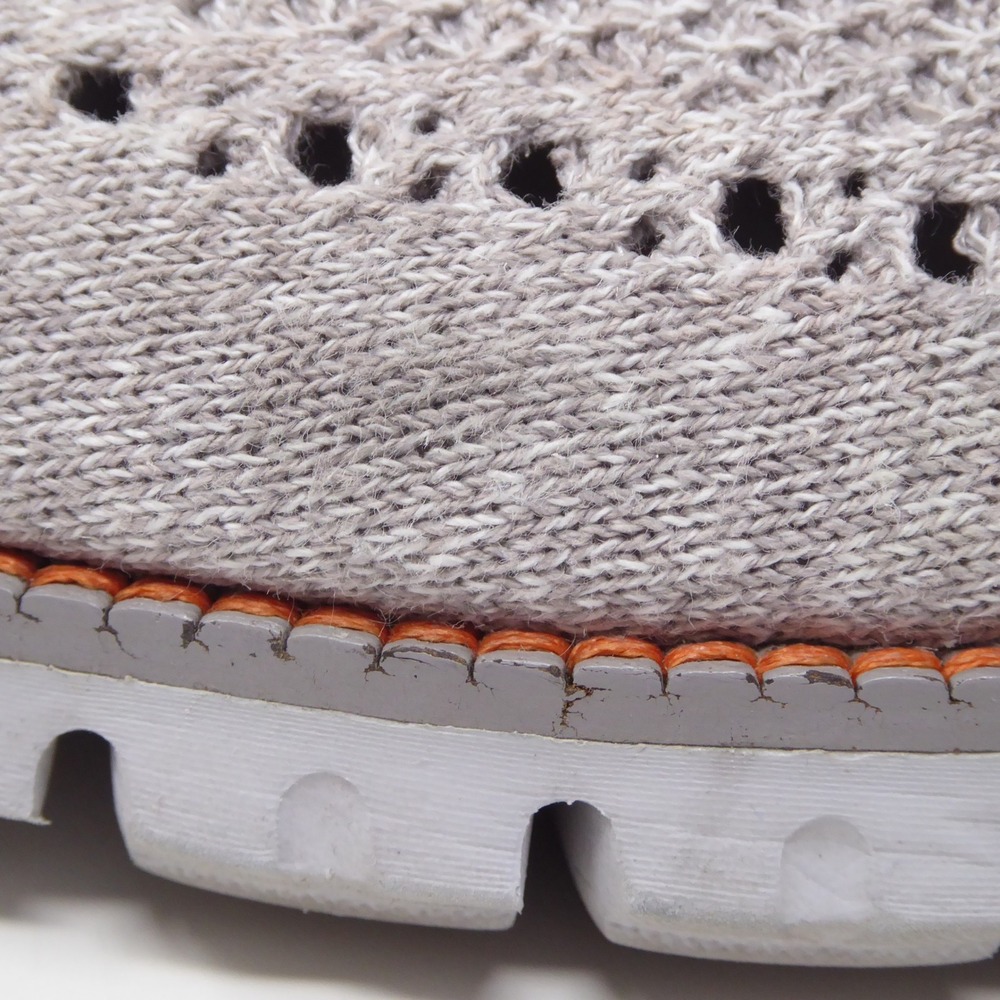Cole Haan Mens Zerogrand Wingtip Oxford Gray Knit C34361 Size 7.5M - Picture 5 of 11